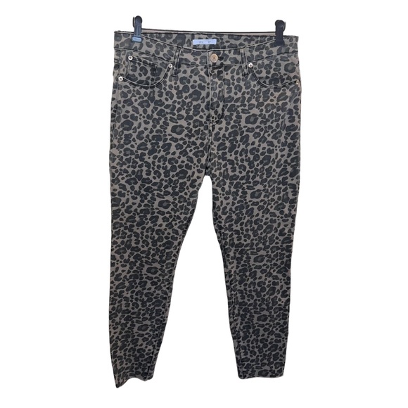 Sts Blue Ellie Leopard Print High Waist Ankle Skinny Jeans - Picture 2 of 9